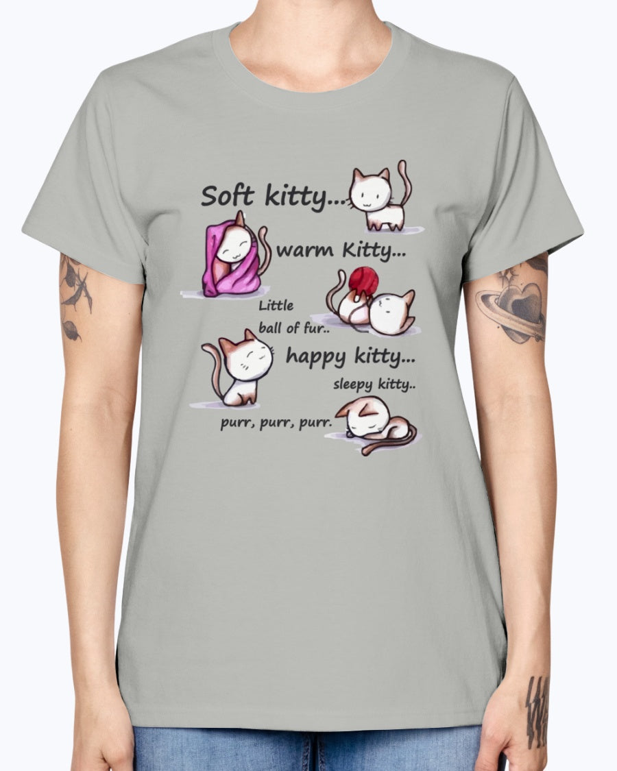 Gildan Ladies Missy T-Shirt Soft Kitty Women's
