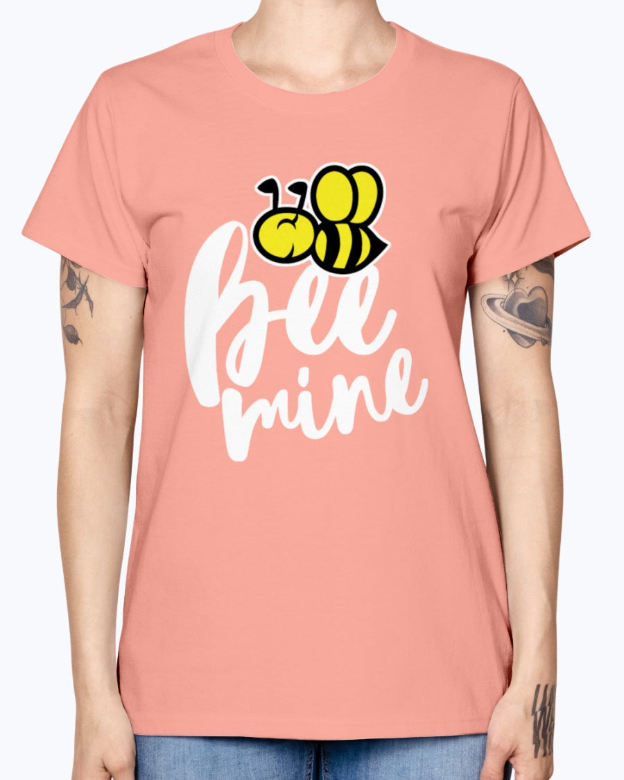 Gildan Ladies Missy T-Shirt 16 colors. Bee Mine