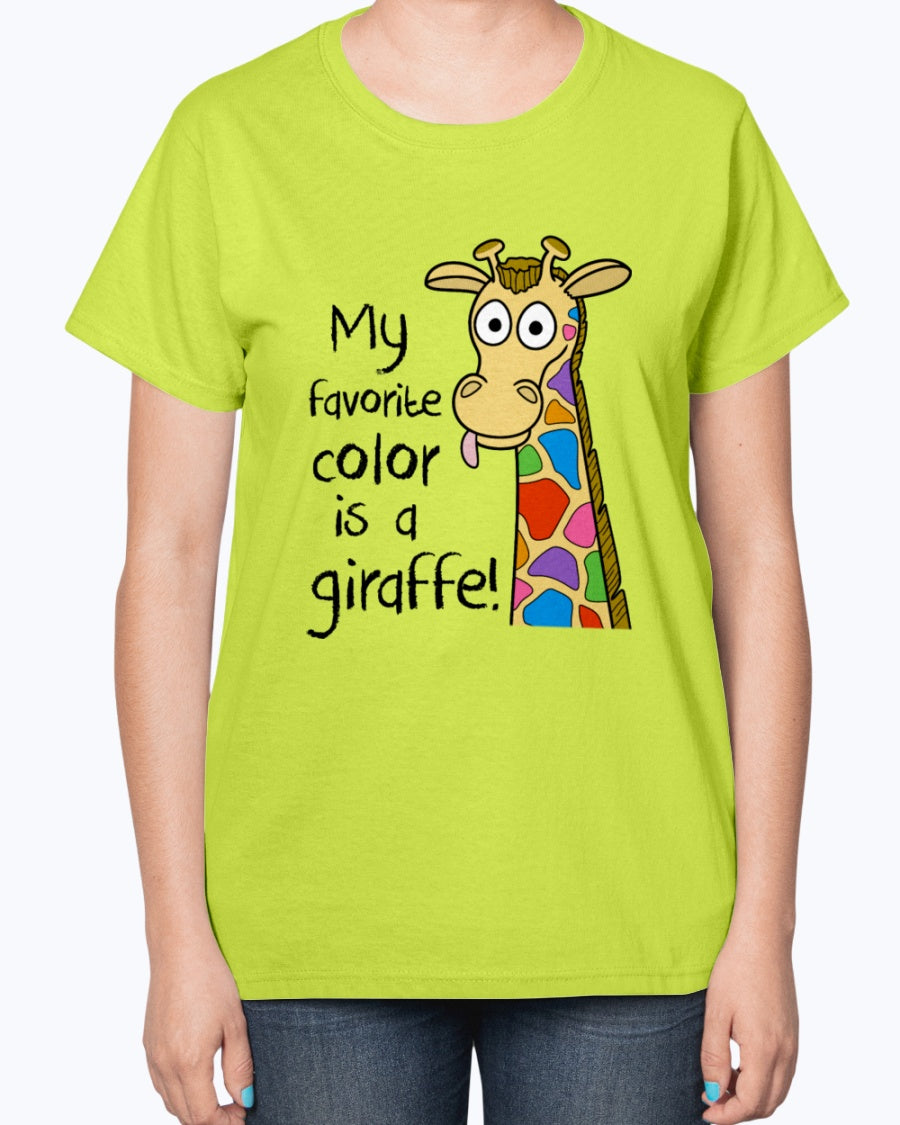 Gildan 2000L Ultra Cotton Ladies T-Shirt 14 colors Light Kids Giraffe