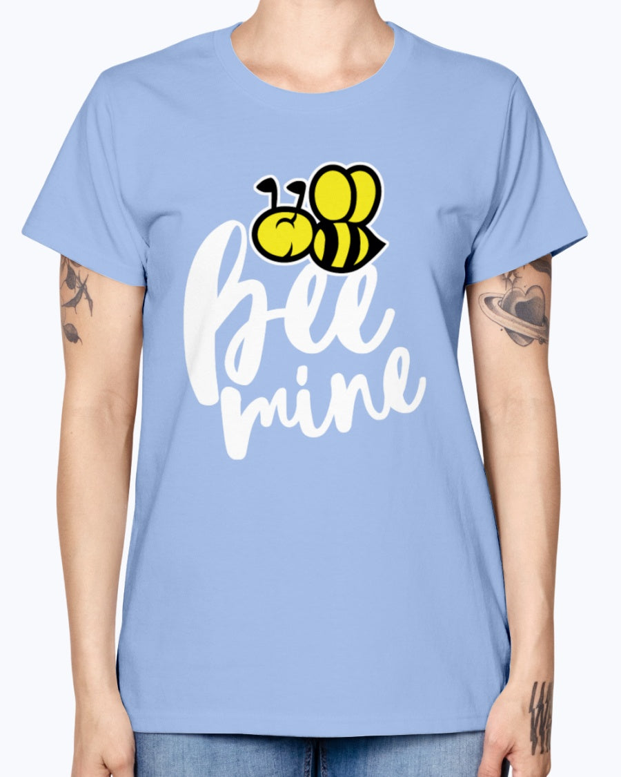 Gildan Ladies Missy T-Shirt 16 colors. Bee Mine
