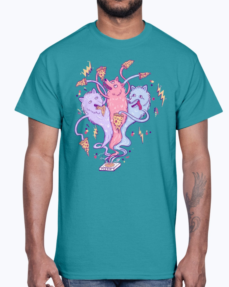 Men's Gildan Ultra Cotton T-Shirt 12 Dark colors The Iron Wolves