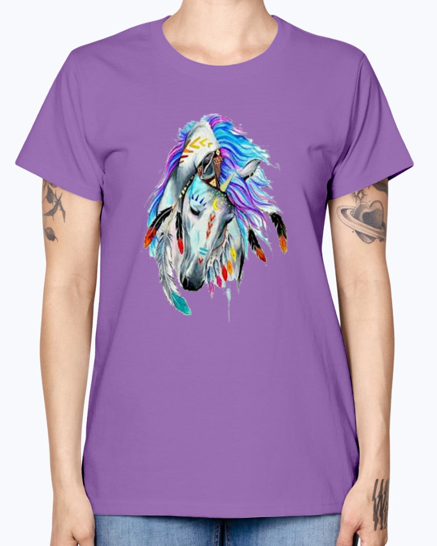 Gildan Ladies Missy T-Shirt Horse