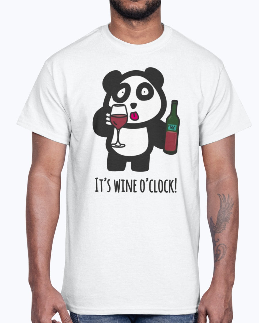 Men's Gildan Ultra Cotton T-Shirt Drinking Panda