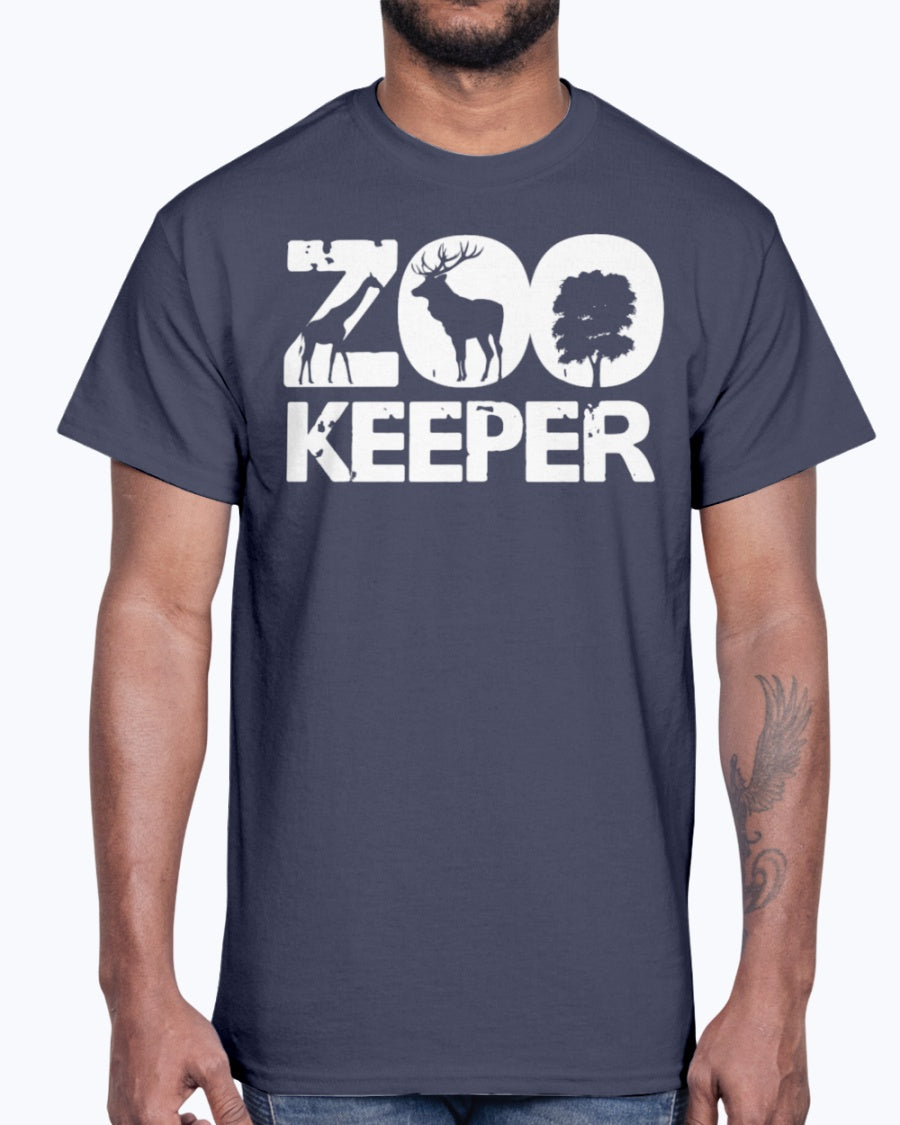 Men's Gildan Ultra Cotton T-Shirt . Zoo Keeper