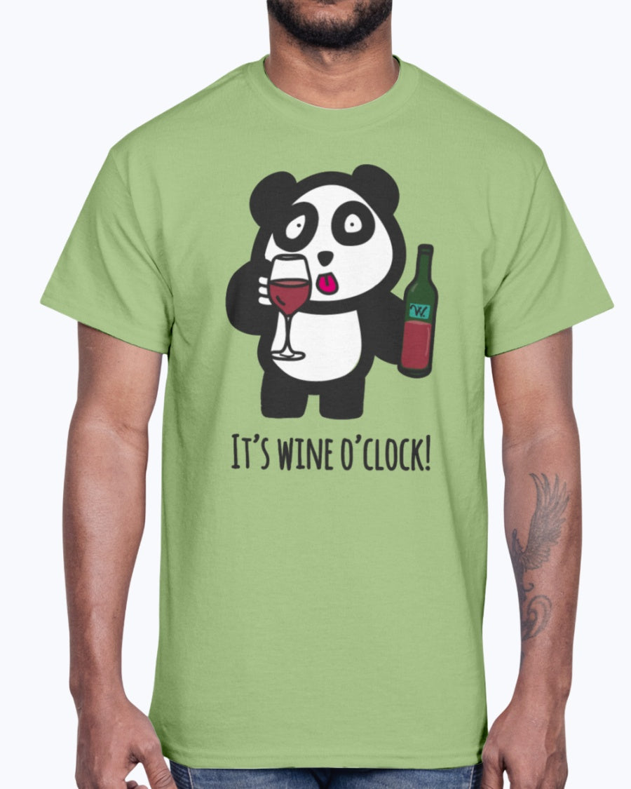 Men's Gildan Ultra Cotton T-Shirt Drinking Panda