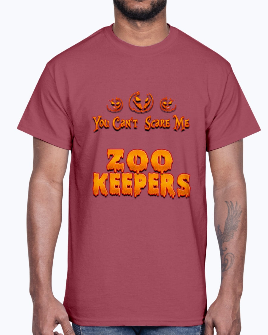 G2000 Unisex Ultra Cotton T-Shirt 12 Colors .You Can't Scare Me I Am A Zoo Keepers Halloween