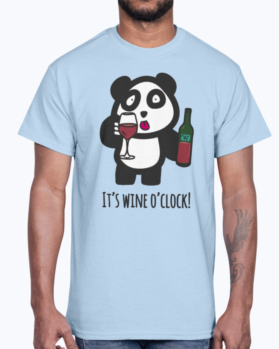 Men's Gildan Ultra Cotton T-Shirt Drinking Panda