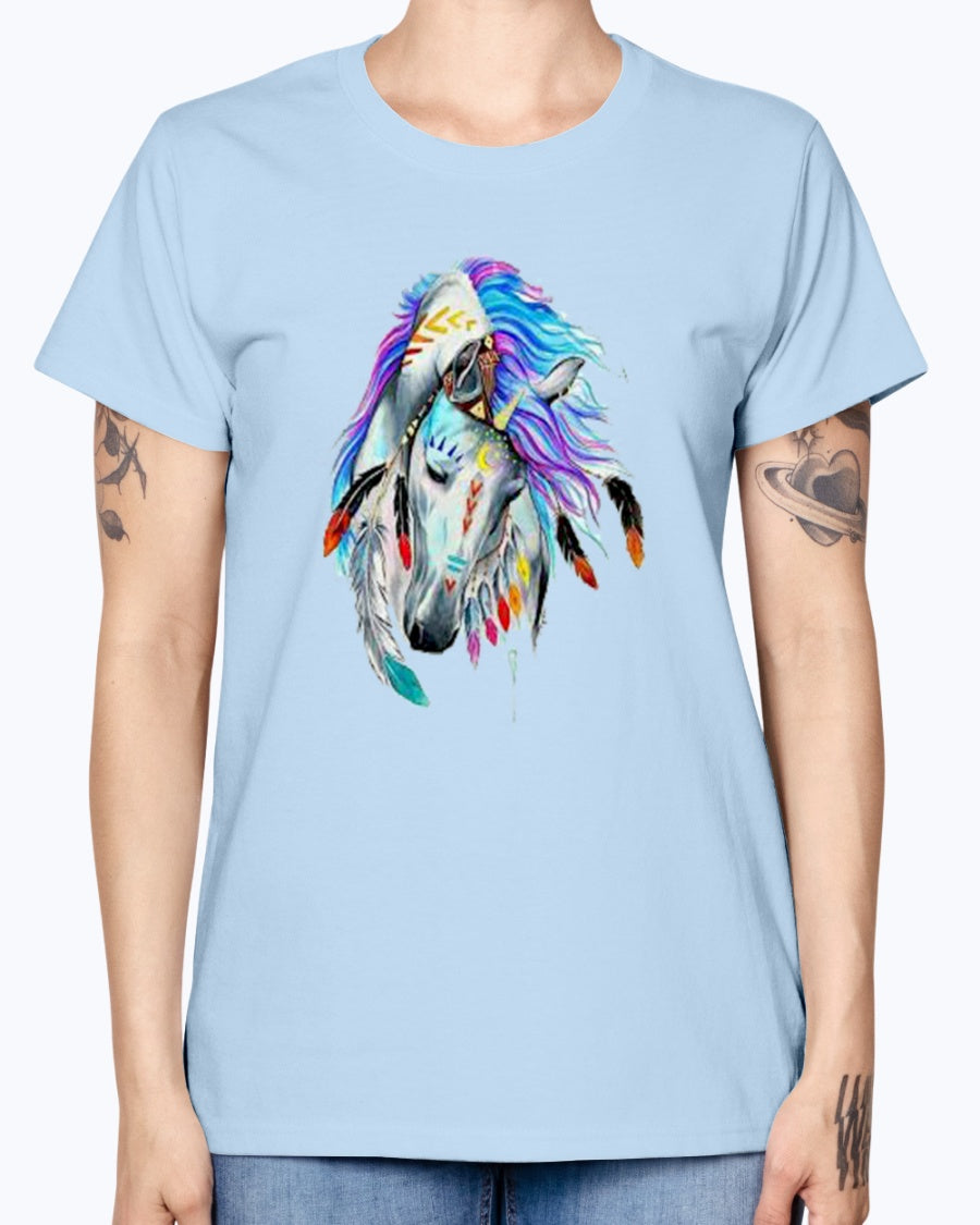 Gildan Ladies Missy T-Shirt Horse
