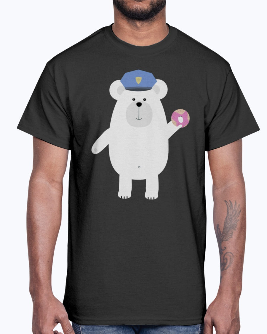 G2000 Unisex Ultra Cotton T-Shirt 12 Colors Polar Bear Police Officer