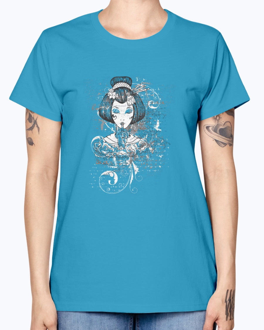 Gildan Ladies Missy T-Shirt. Designious tshirt