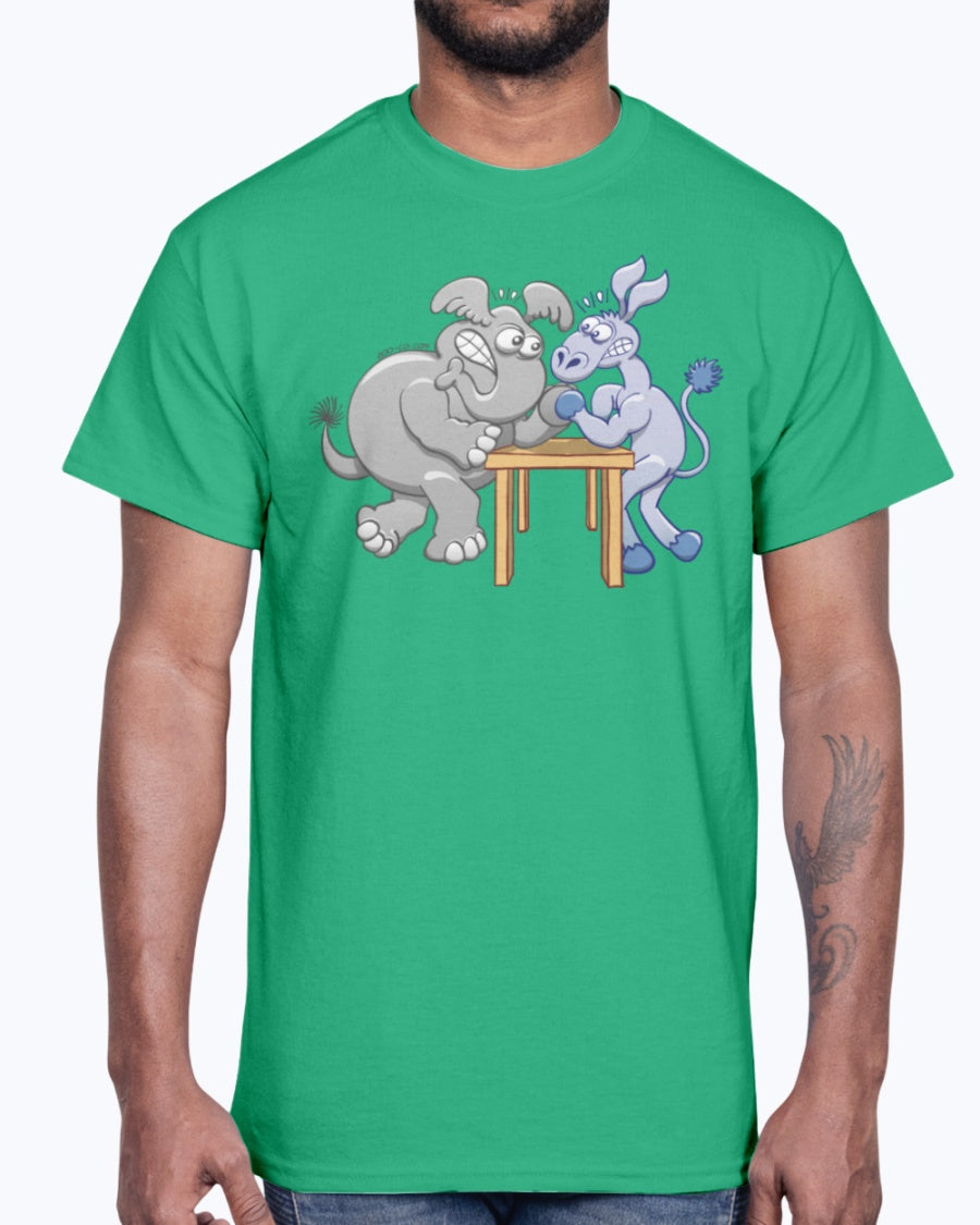 G2000 Unisex Ultra Cotton T-Shirt 12 Colors. Ornate Elephant Color Version