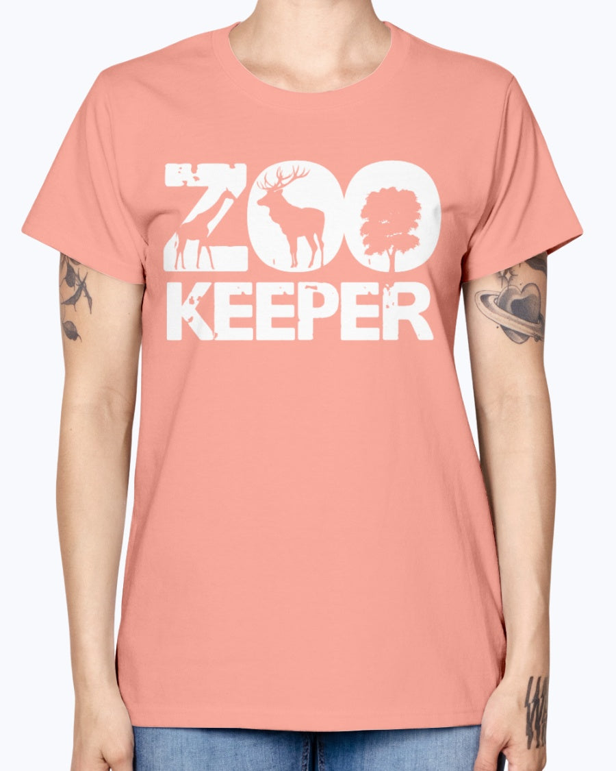 Gildan Ladies Missy T-Shirt 16 colors . Zookeeper