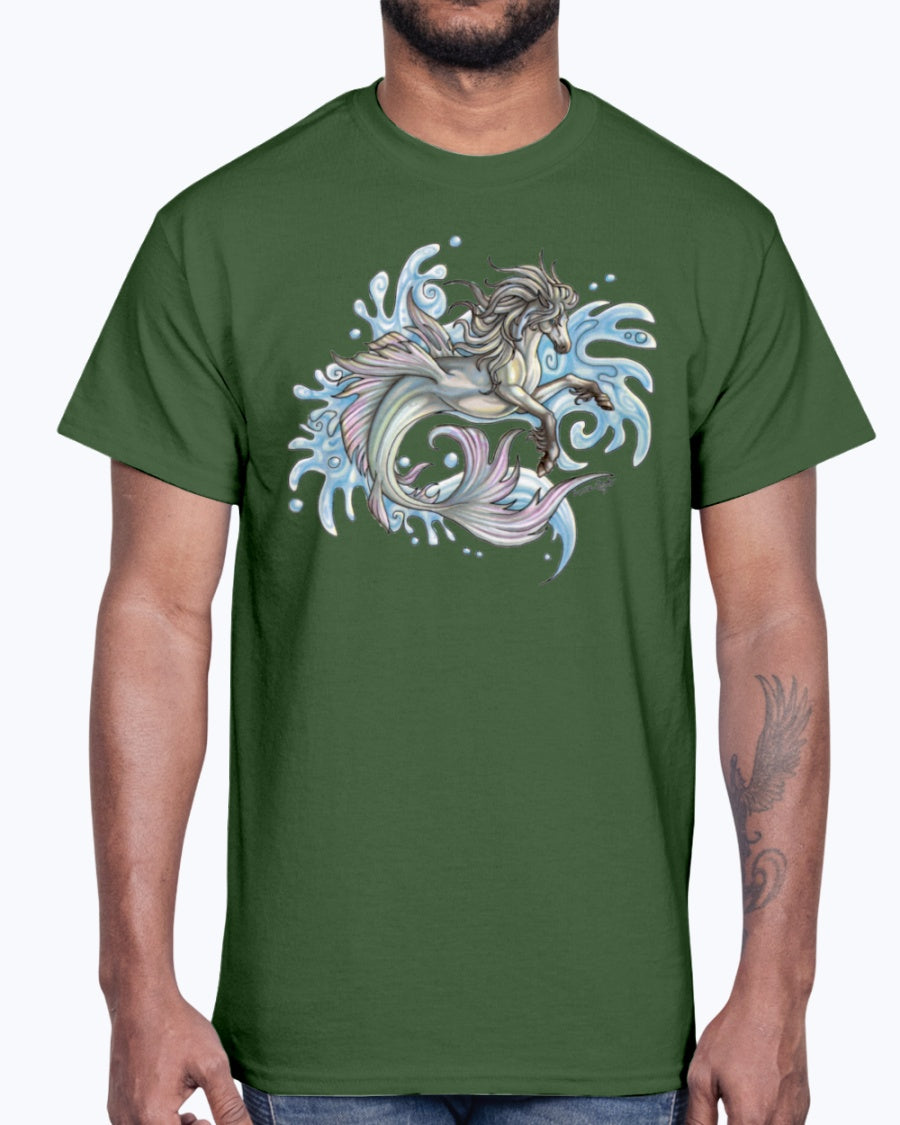Men's Gildan Ultra Cotton T-Shirt Graffiti Marine