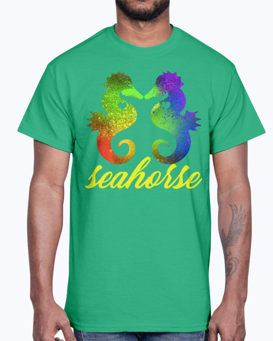 G2000 Unisex Ultra Cotton T-Shirt Love Seahorse Shirt