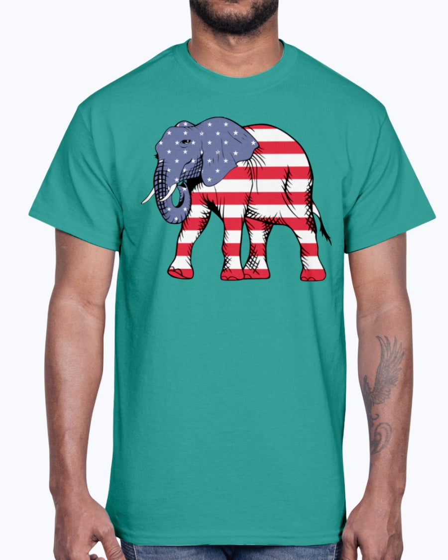 Men's Gildan Ultra Cotton T-Shirt American Elephant