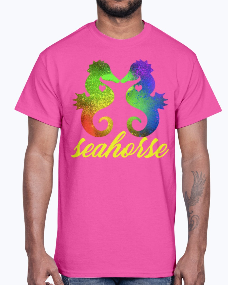 G2000 Unisex Ultra Cotton T-Shirt Love Seahorse Shirt