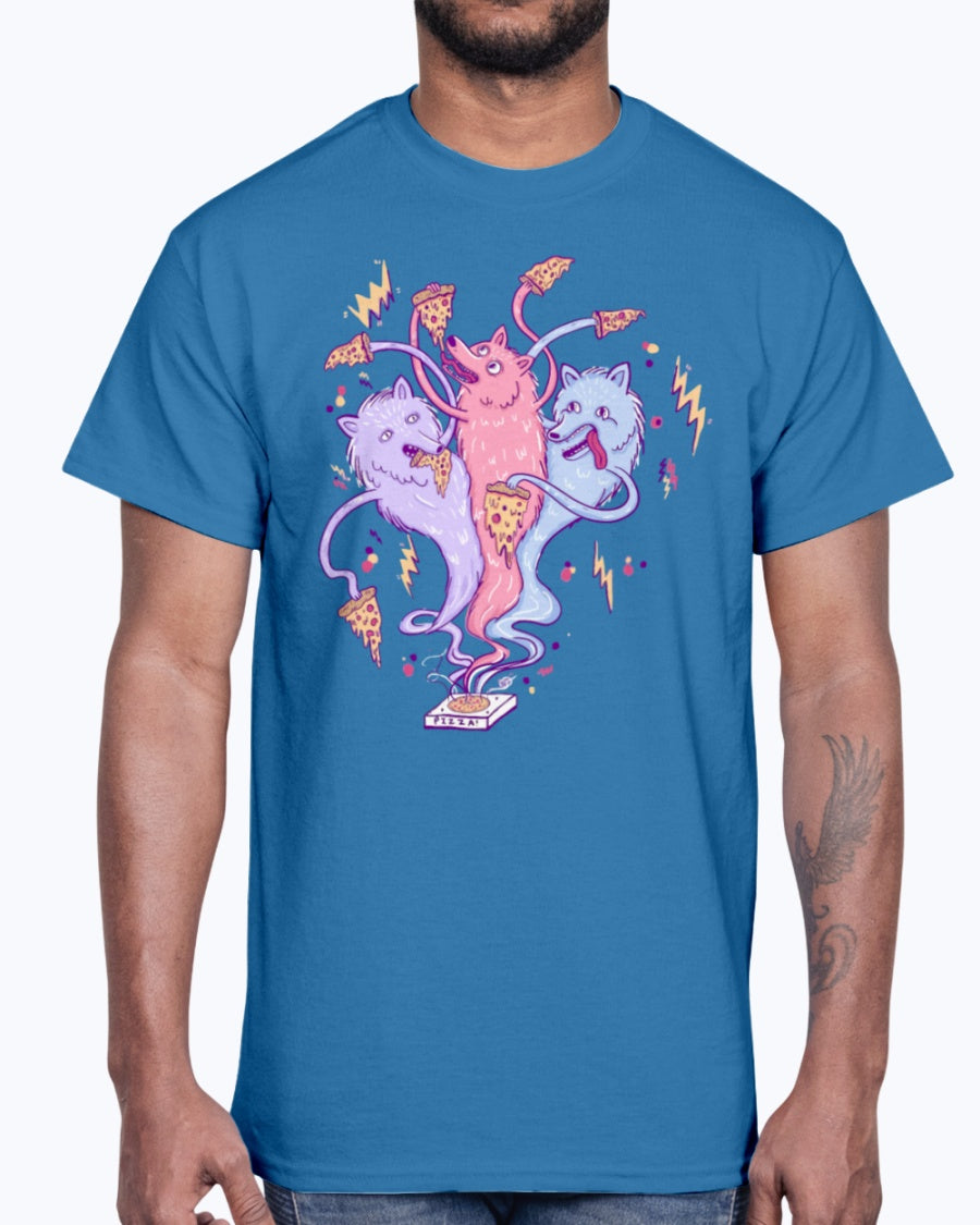 Men's Gildan Ultra Cotton T-Shirt 12 Dark colors The Iron Wolves