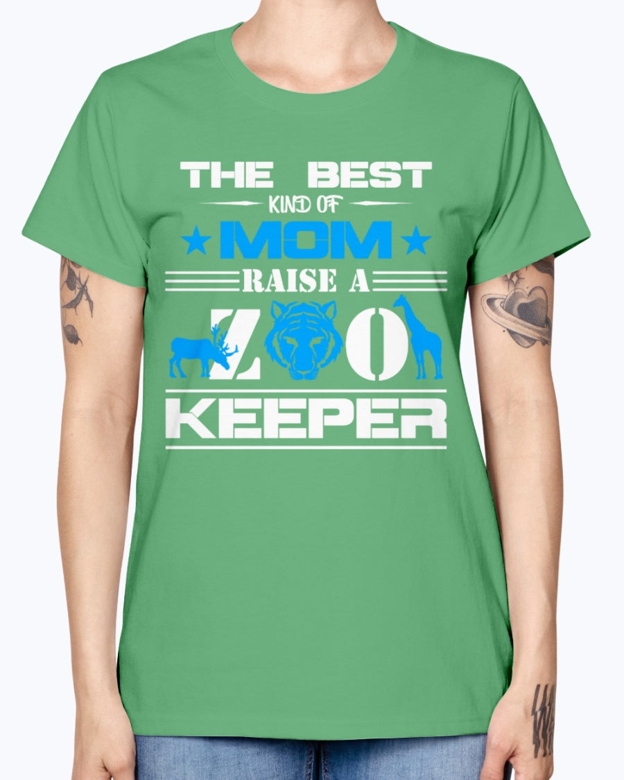 Gildan Ladies Missy T-Shirt 16 colors . Zoo Keeper Mom