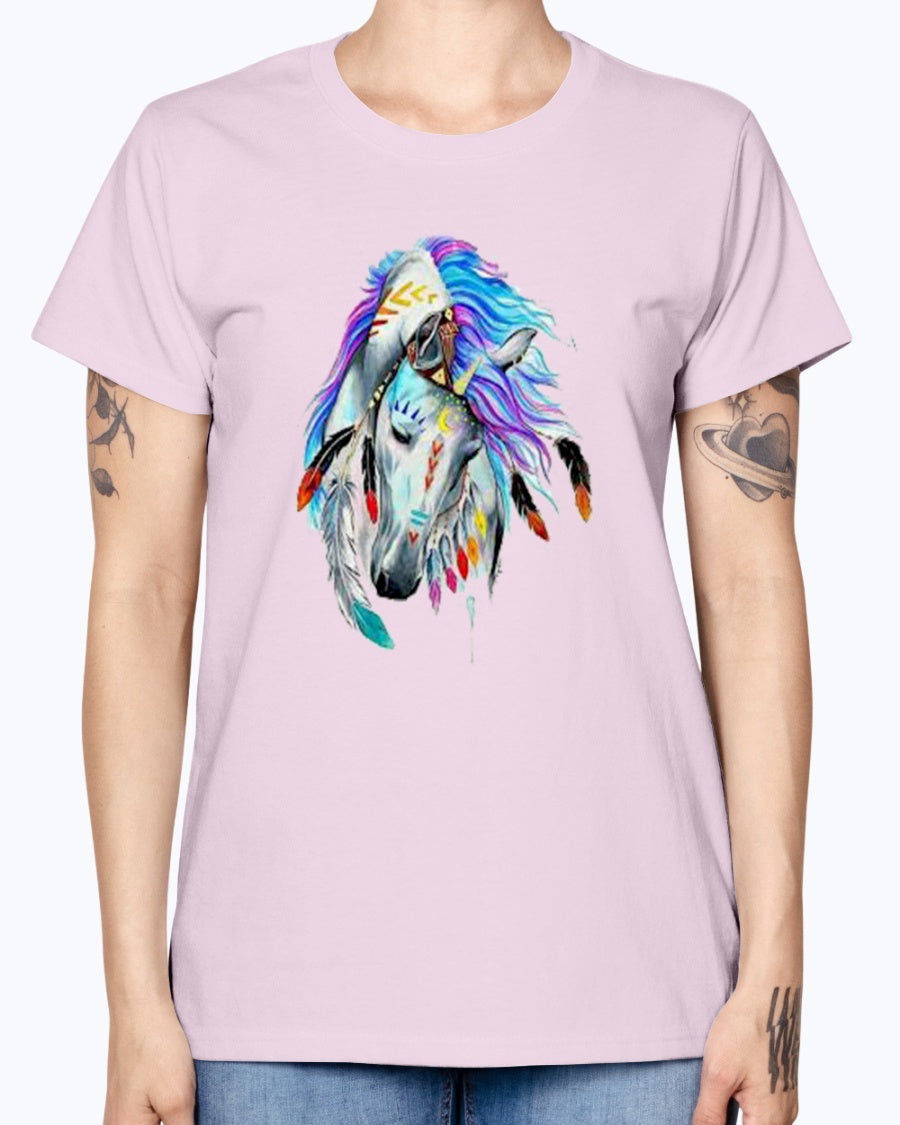 Gildan Ladies Missy T-Shirt Horse