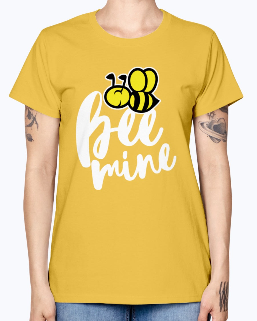 Gildan Ladies Missy T-Shirt 16 colors. Bee Mine