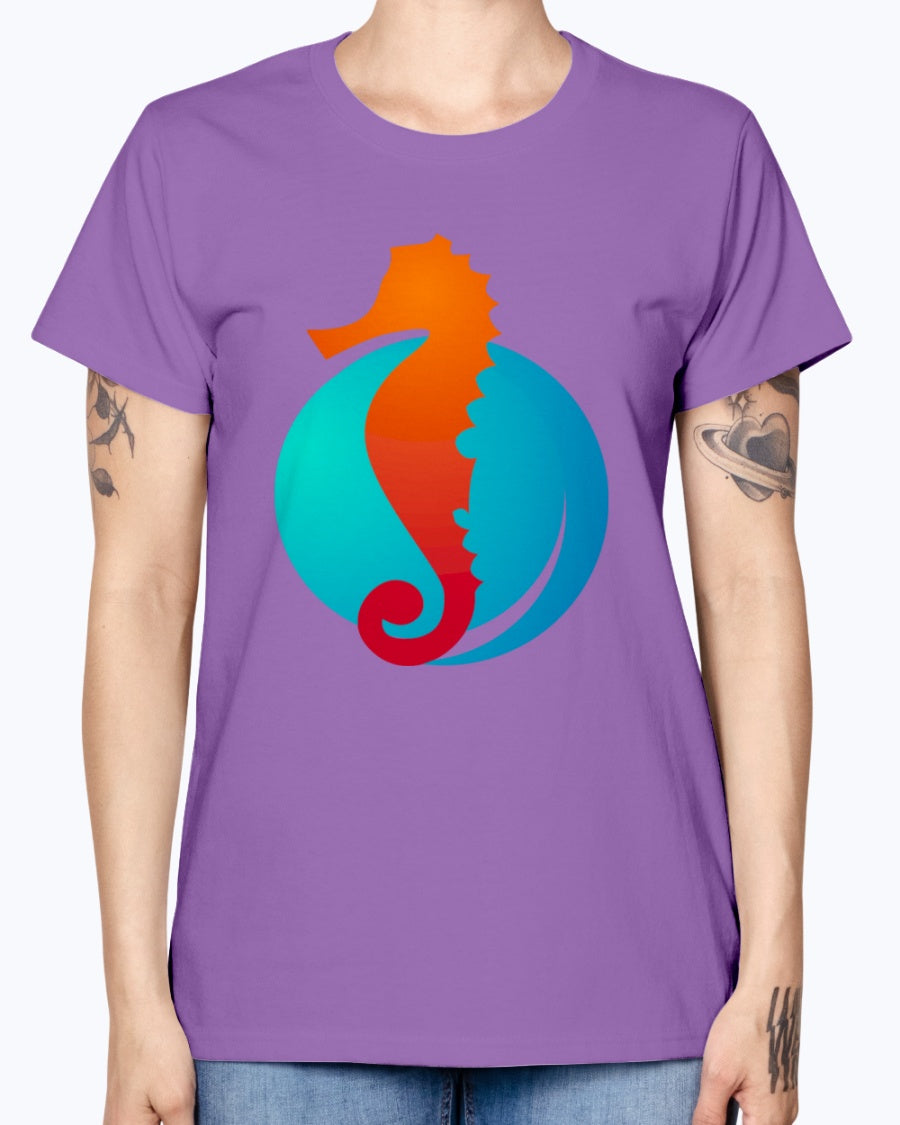 Gildan Ladies Missy T-Shirt. Summer