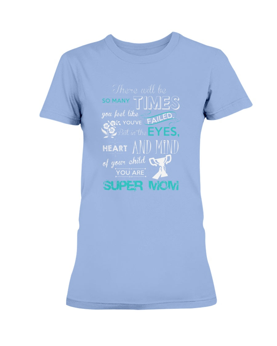 Gildan Ladies Missy Cotton T-Shirt Super MOM