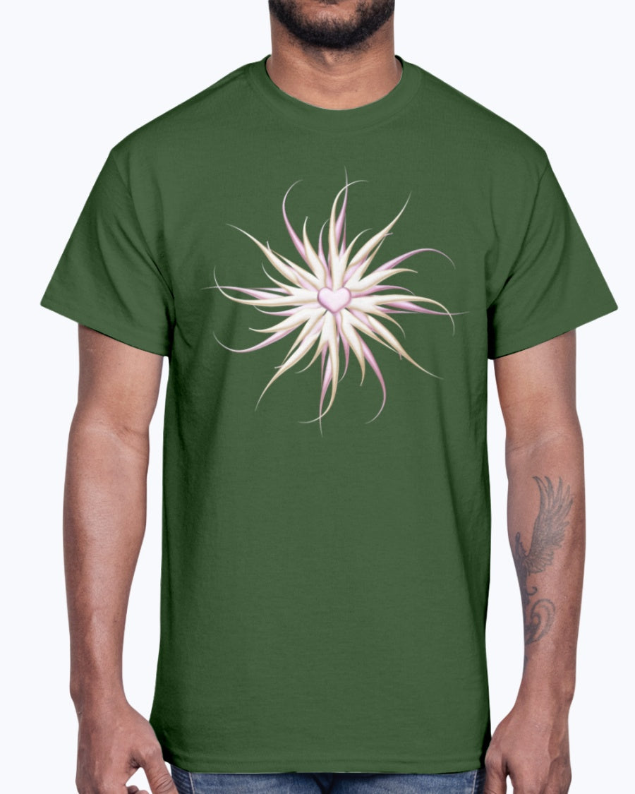 Men's Gildan Ultra Cotton T-Shirt . Starfish with heart
