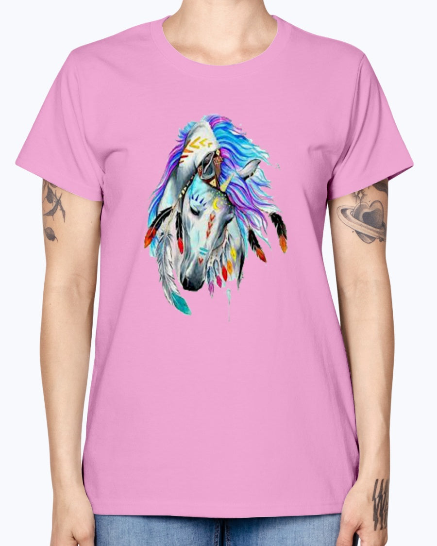 Gildan Ladies Missy T-Shirt Horse