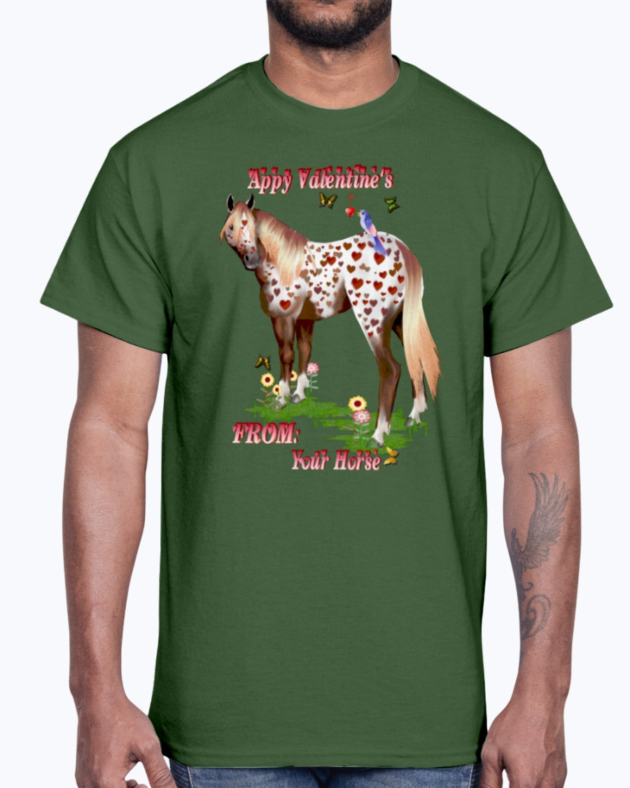 Men's Gildan Ultra Cotton T-Shirt Appy valentine's