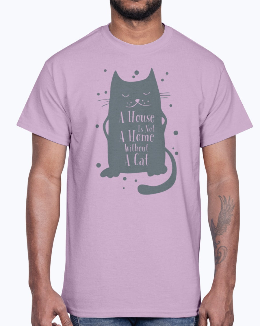 Men's Gildan Ultra Cotton T-Shirt A Home Without Cat