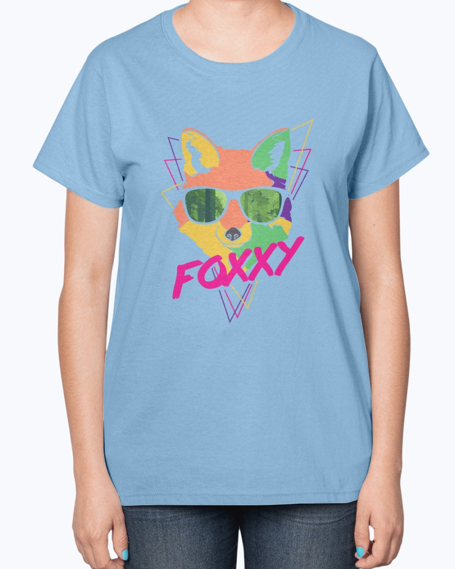 Gildan 2000L Ultra Cotton Ladies T-Shirt 14 colors Light Foxxy design-1352