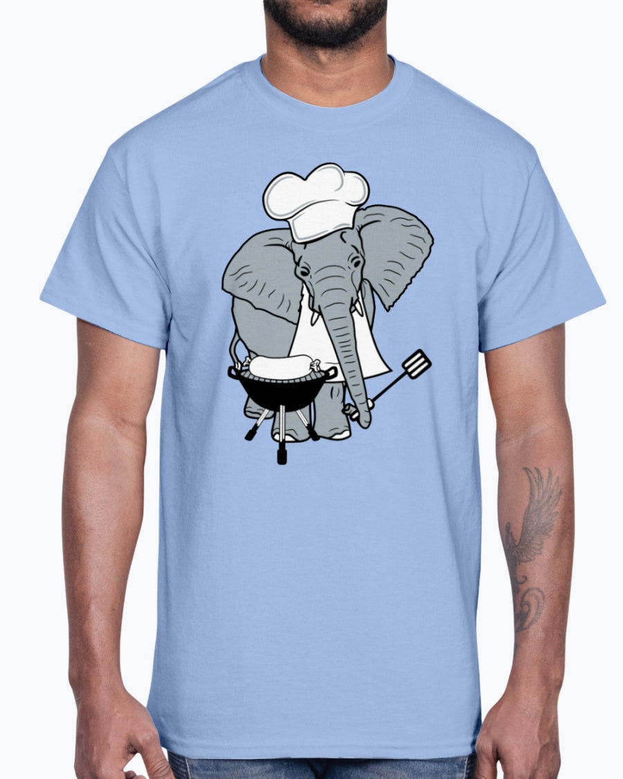 Men's Gildan Ultra Cotton T-Shirt Cook, hat, elephant, cute