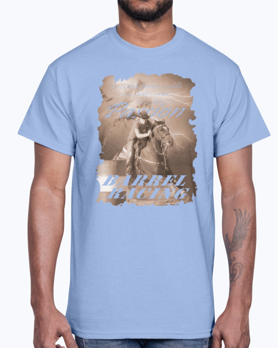 Men's Gildan Ultra Cotton T-Shirt .Barrel racing passion