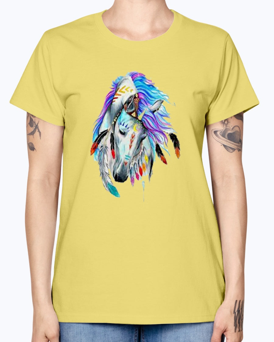 Gildan Ladies Missy T-Shirt Horse