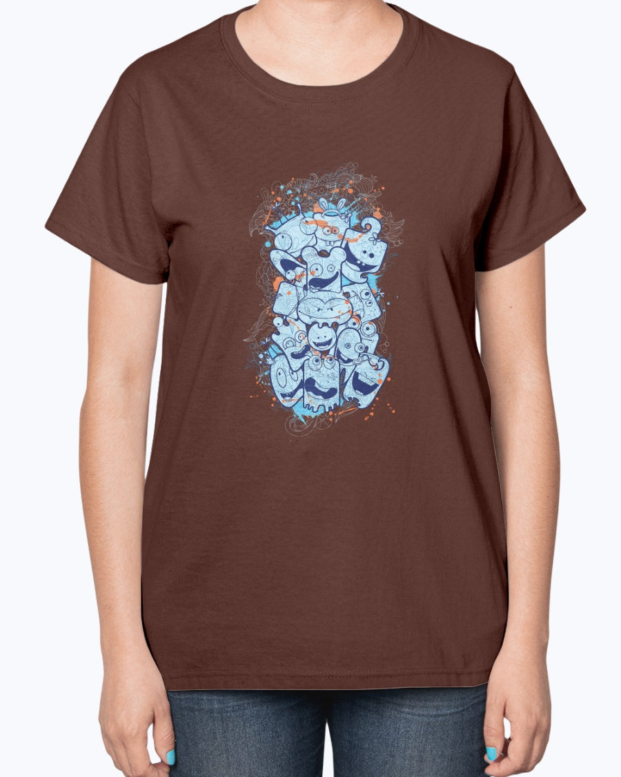 Gildan 2000L Ultra Cotton Ladies T-Shirt 13 colors Dark Sleepwalker,design-430