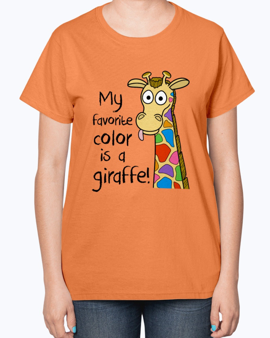 Gildan 2000L Ultra Cotton Ladies T-Shirt 14 colors Light Kids Giraffe