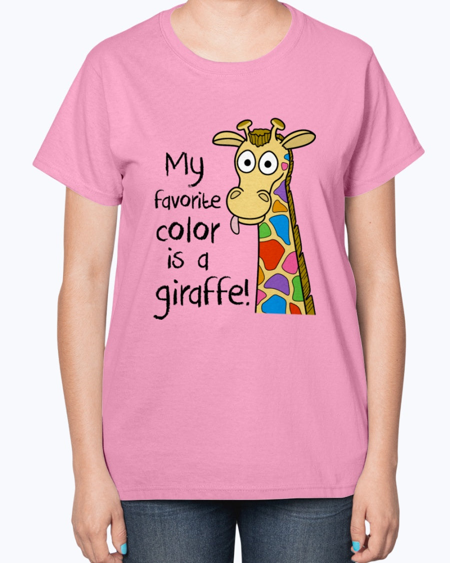 Gildan 2000L Ultra Cotton Ladies T-Shirt 14 colors Light Kids Giraffe