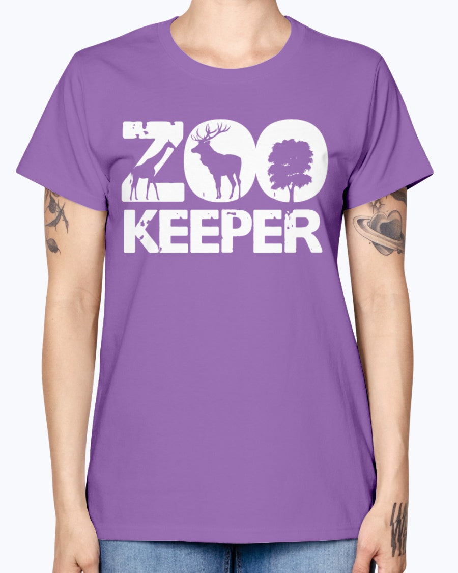Gildan Ladies Missy T-Shirt 16 colors . Zookeeper