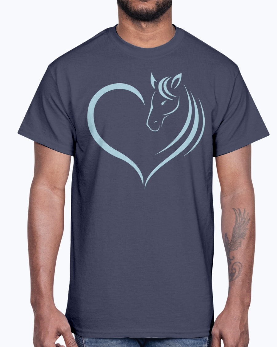 Men's Gildan Ultra Cotton T-Shirt Horse heart