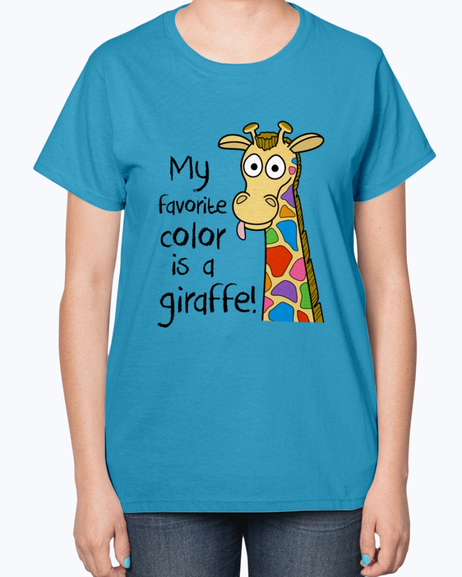 Gildan 2000L Ultra Cotton Ladies T-Shirt 14 colors Light Kids Giraffe