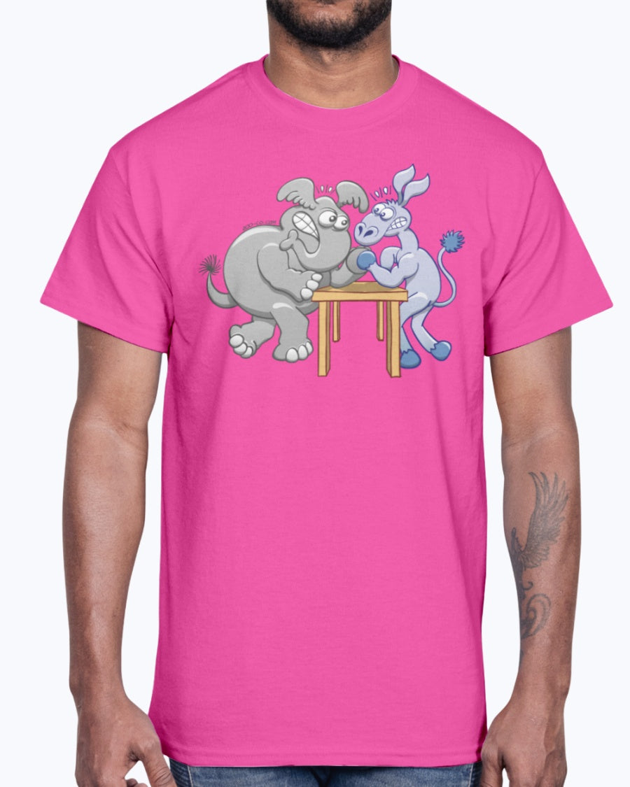G2000 Unisex Ultra Cotton T-Shirt 12 Colors. Ornate Elephant Color Version