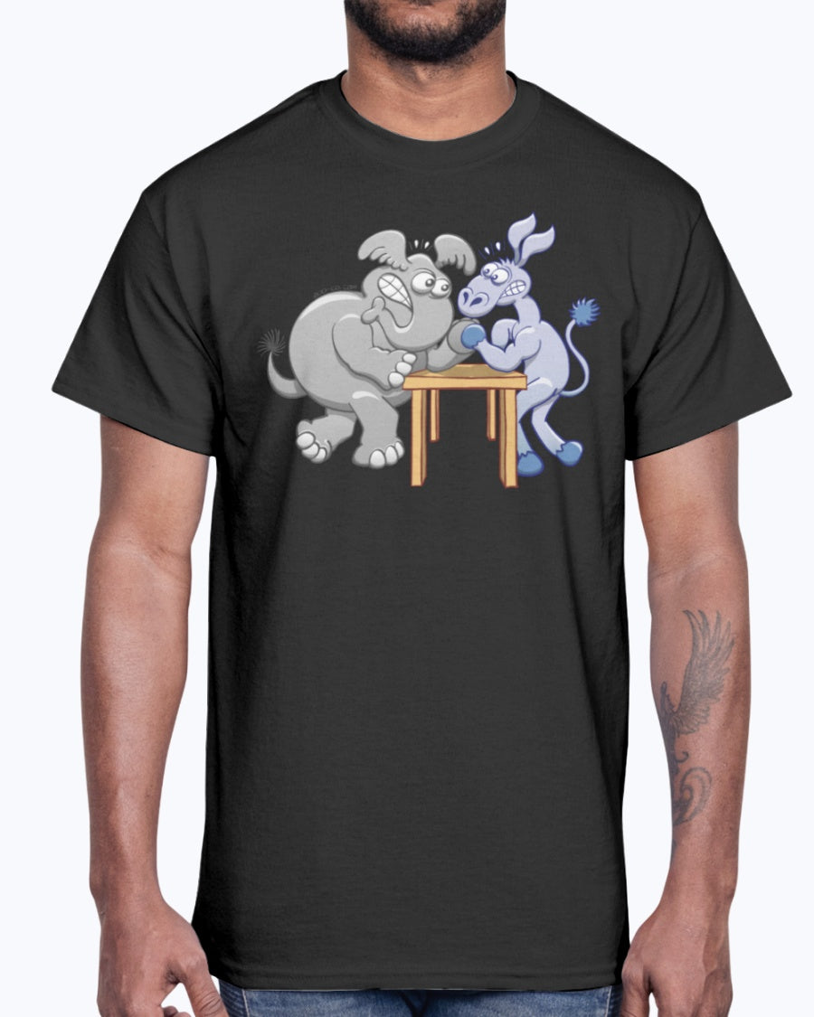 G2000 Unisex Ultra Cotton T-Shirt 12 Colors. Ornate Elephant Color Version