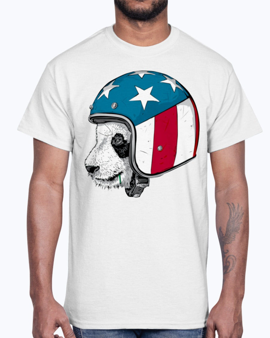 Men's Gildan Ultra Cotton T-Shirt. From Beijing to New York An adorable panda wearing