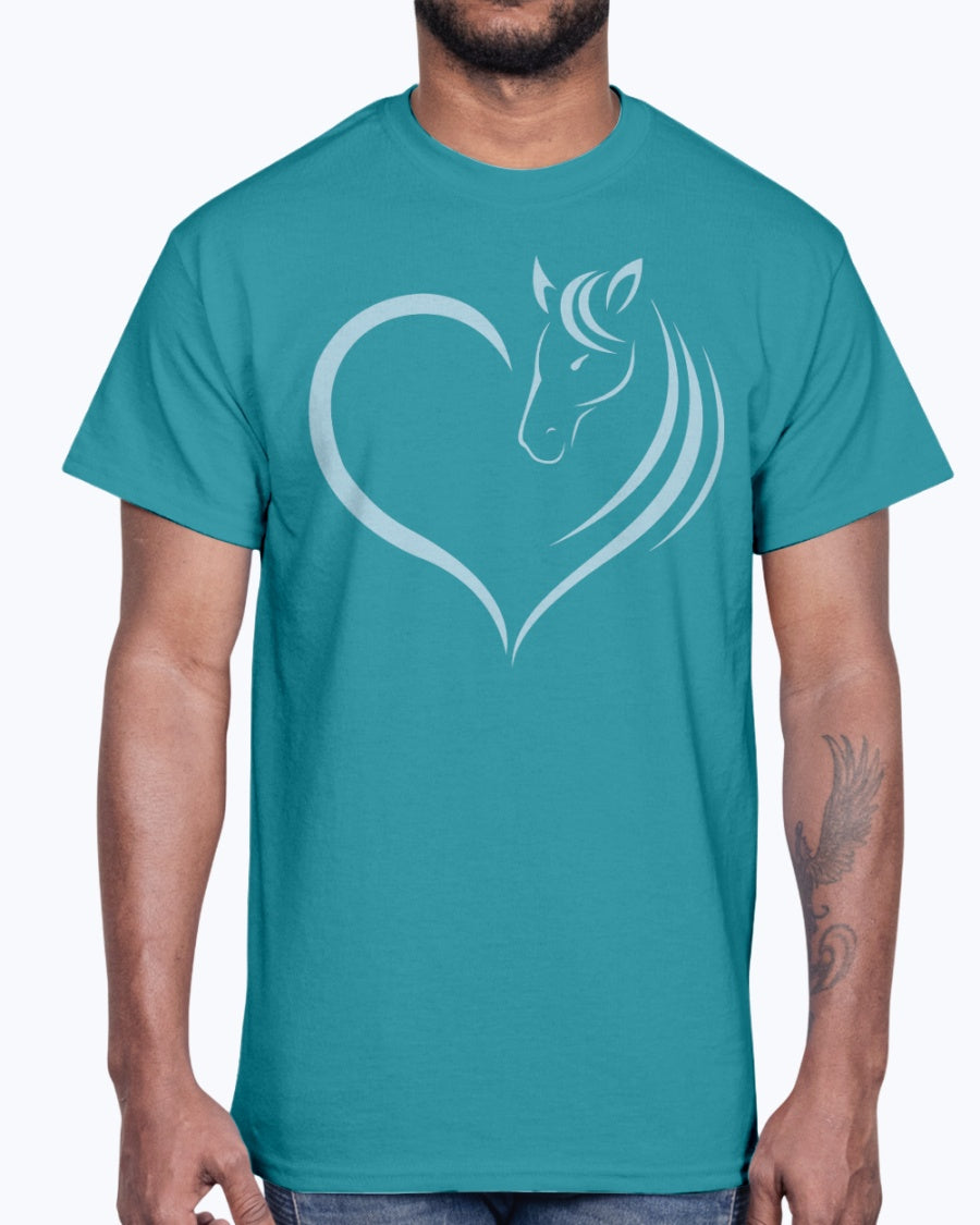Men's Gildan Ultra Cotton T-Shirt Horse heart