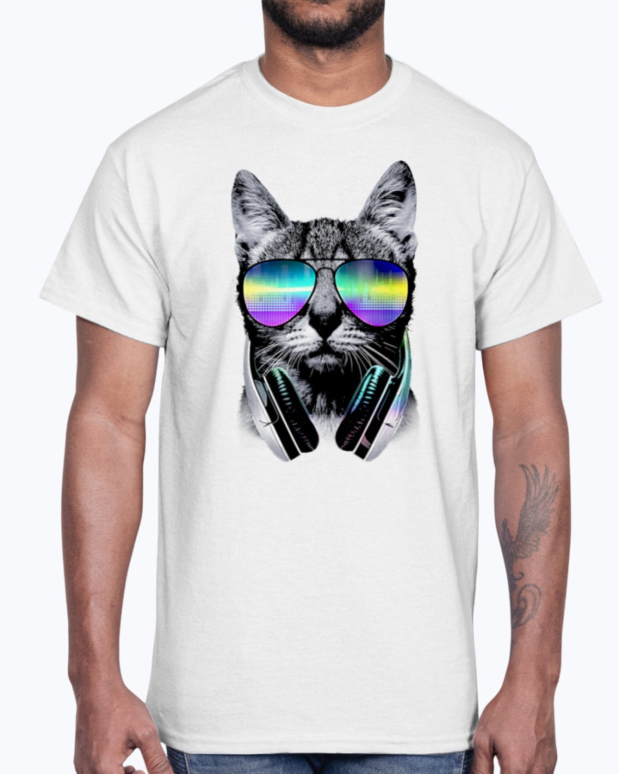 Men's Gildan Ultra Cotton T-Shirt DJ Cat