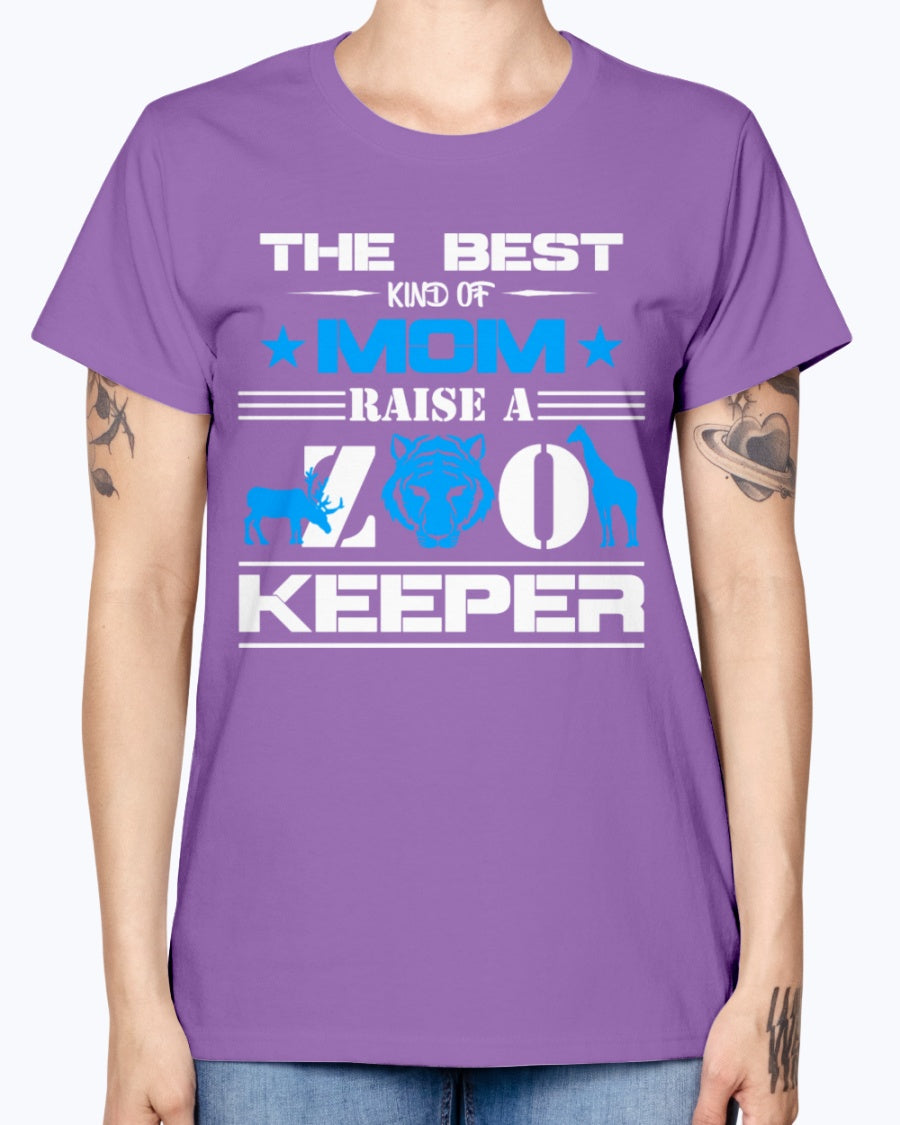 Gildan Ladies Missy T-Shirt 16 colors . Zoo Keeper Mom