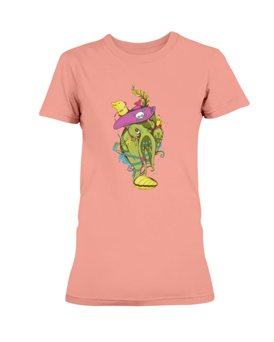 Gildan Ladies Missy T-Shirt ocean characters