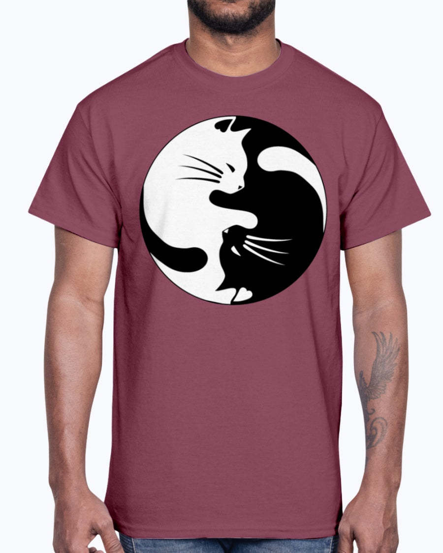Men's Gildan Ultra Cotton T-Shirt Cats yin (Mens)
