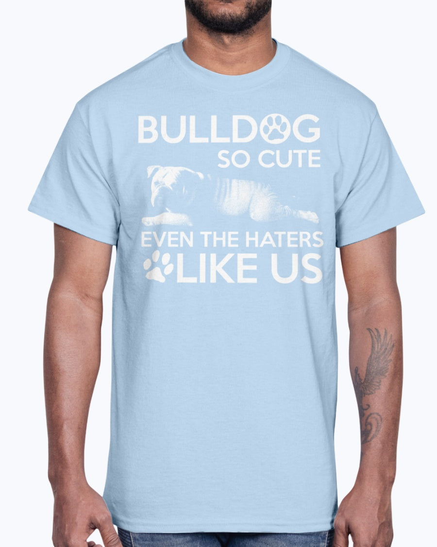 G2000 Unisex Ultra Cotton T-Shirt 12 Colors Bulldog so cute. Lake us