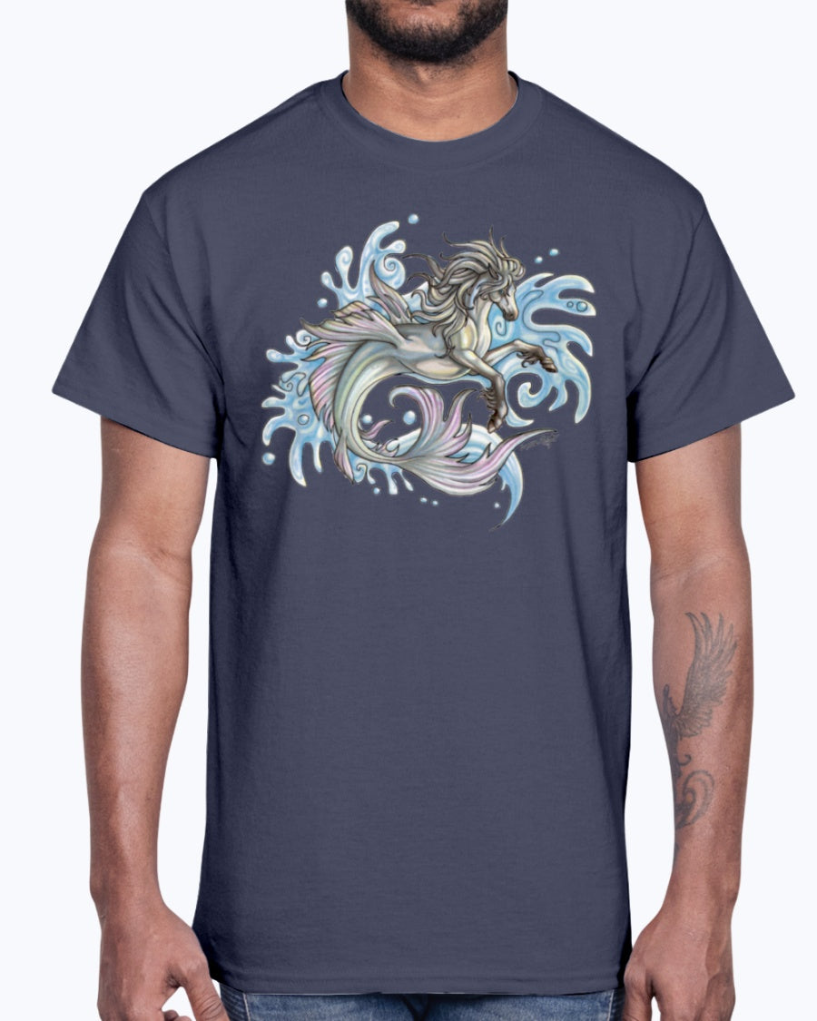 Men's Gildan Ultra Cotton T-Shirt Graffiti Marine
